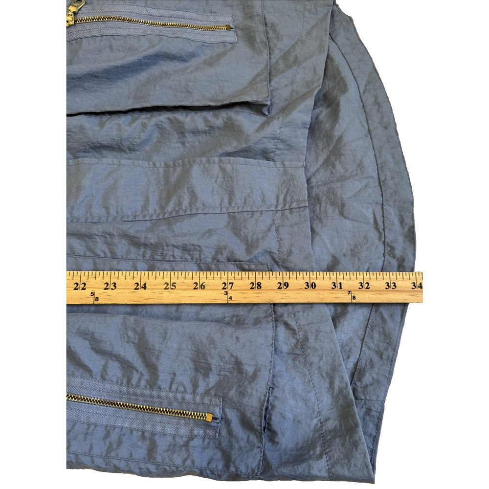 The Fillmore French Blue Full Zip Utility Rain Jacket Women’s Sz M - Picture 12 of 14